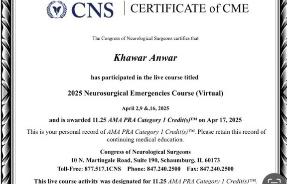 Neurosurgical Emergencies Course